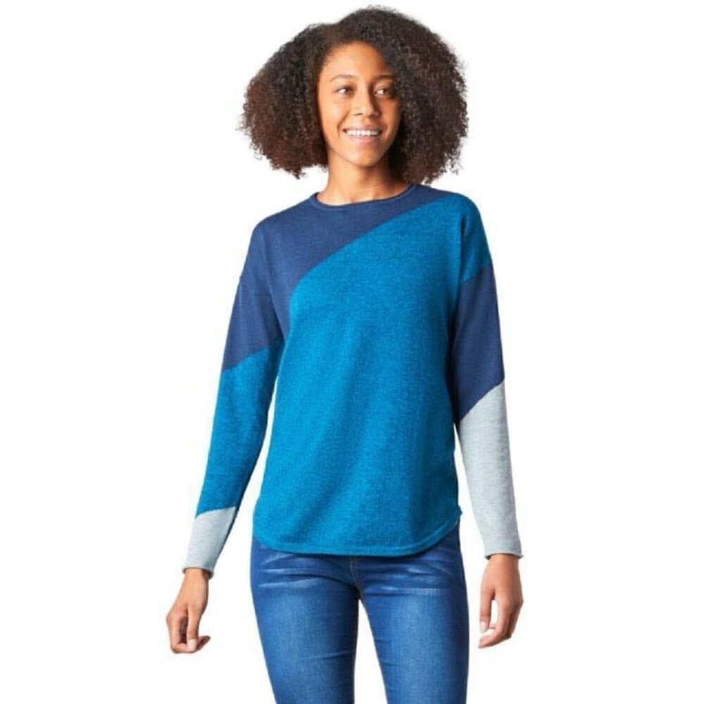 Smartwool Size Large  Shadow Pine Colorblock Sweater - Women's $95